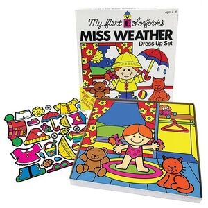NWT My First Colorforms Miss Weather Continuum Games Retro Set NEW
